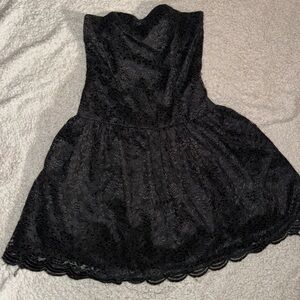Black lace dress